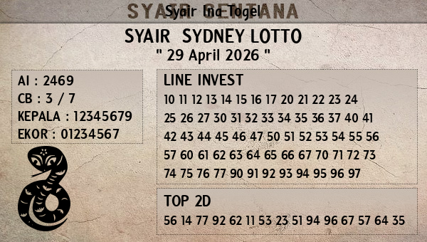 Prediksi Sydney Lotto