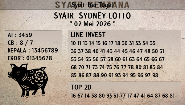 Prediksi Sydney Lotto