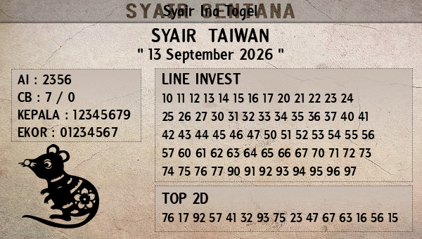 Prediksi Taiwan