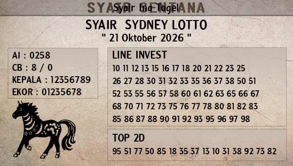 Prediksi Sydney Lotto