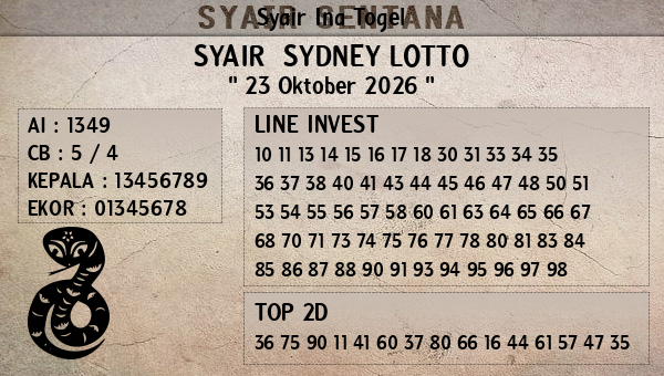 Prediksi Sydney Lotto