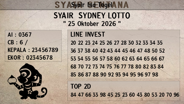Prediksi Sydney Lotto