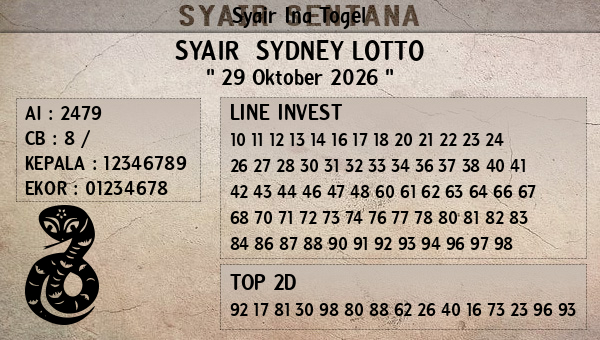 Prediksi Sydney Lotto