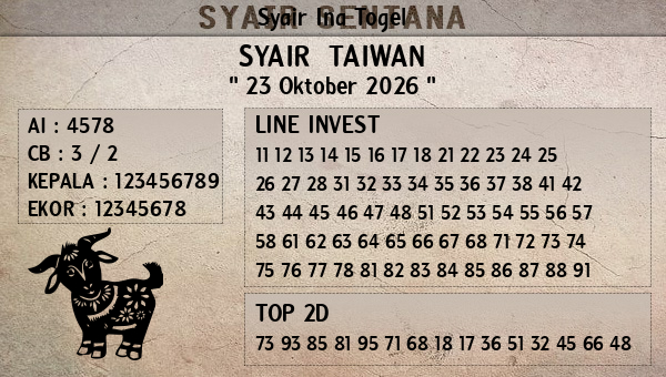 Prediksi Taiwan